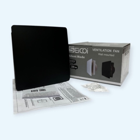 SMAZ04-01 Matt black Seicoi Накладной вентилятор